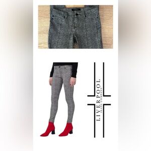 Liverpool black and white jeggings PETITE 2/26